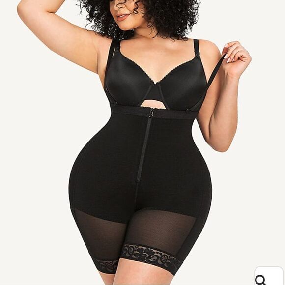 Shapellx AirSlim® Firm Tummy Compression Bodysuit Shaper W/Butt Lifter Black NWT - Picture 4 of 13